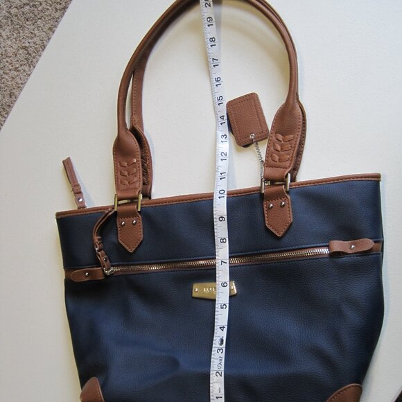 Rosetti Navy blue and Brown Tote Bag - Picture 15 of 16